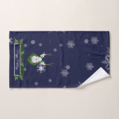 Blauwe Reindedardoekset Bad Handdoek (Handdoek)