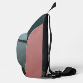 Blauwe reis sport unisex sling cross body tas (Rechts)