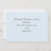 Blauwe Religieuze Fotokaart Kaart (Achterkant)