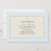 Blauwe religieuze uitnodiging (Voorkant)