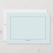 Blauwe religieuze uitnodiging (Achterkant)