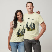 Blauwe Ren Eend Familie T-shirt (Unisex)