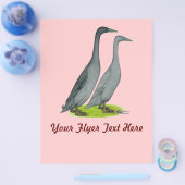 Blauwe Ren-eenden Flyer (Enkel)