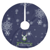 Blauwe rendierboomrok kerstboom rok (Voorkant)