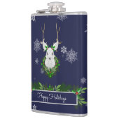 Blauwe rendierfles heupfles (Links)