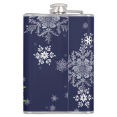 Blauwe rendierfles heupfles (Achterkant)