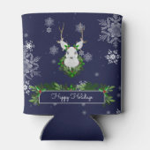 Blauwe rendierkoeler blikjeskoeler (Achterkant)