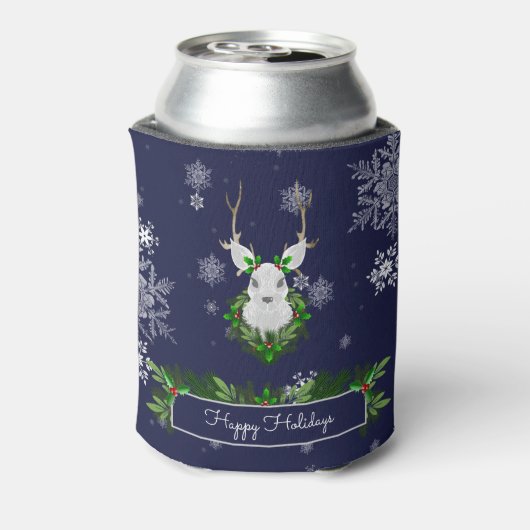 Blauwe rendierkoeler blikjeskoeler (Blikje Achterkant)