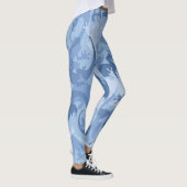 Blauwe reptiel camouflage Leggings (Rechts)
