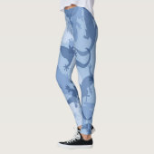 Blauwe reptiel camouflage Leggings (Links)