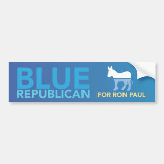 Blauwe republikeinse Bumpersticker