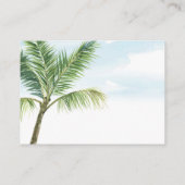 Blauwe Retro Baby on board Surf Diaper Raffle Informatiekaartje (Achterkant)