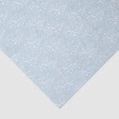 Blauwe Retro Coord van de Dansers van het Huwelijk Tissuepapier (Detail)