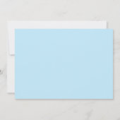 Blauwe Retro Doll Foto Verjaardag Kaart (Achterkant)