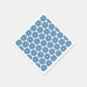 Blauwe retro servet (Hoek)