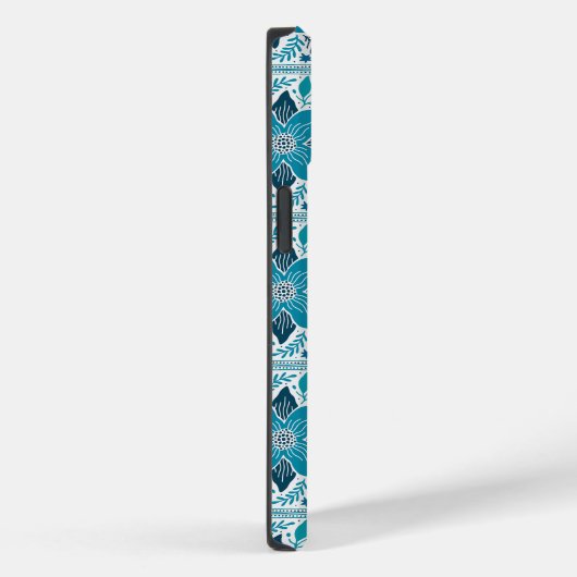 Blauwe Retro Tides van de Kerstvibes Case-Mate iPhone Case (Achterkant / Rechts)