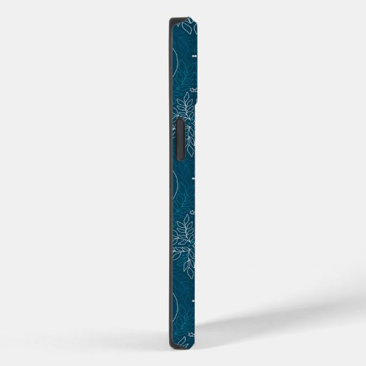 Blauwe Retro Tides van de Kerstvibes Case-Mate iPhone Case (Achterkant / Rechts)