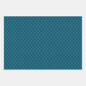 Blauwe Retro Tides van de Kerstvibes Inpakpapier Vel (Voorkant 3)
