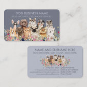 Blauwe reuzenkattenpuppy visitekaartje (Voorkant / Achterkant)