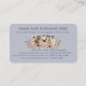 Blauwe reuzenkattenpuppy visitekaartje (Achterkant)