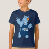 Blauwe Rhino "Rhino" jongens T-shirt (Voorkant)