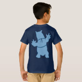 Blauwe Rhino "Rhino" jongens T-shirt (Achterkant volledig)