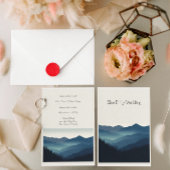 Blauwe Richel Bergen, aanpasbaar Kaart