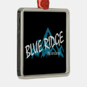 Blauwe Richel Gebergte Metalen Ornament (Rechts)