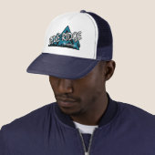 Blauwe Richel Gebergte Trucker Pet (In situ)