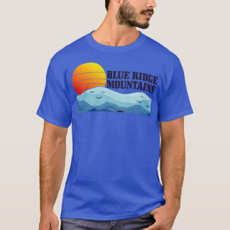 Blauwe Ridge bergen Vintage T-shirt