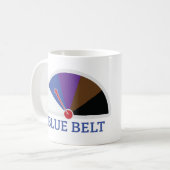 Blauwe riem Jiu Jitsu Koffiemok (Voorkant links)