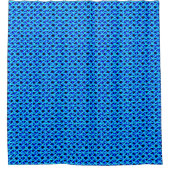 Blauwe riet douchegordijn (Voorkant)