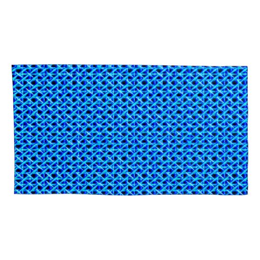 Blauwe riet kussensloop (Achterkant-Rechts)