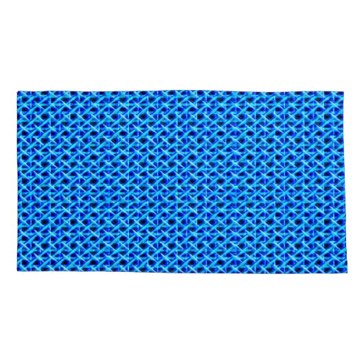 Blauwe riet kussensloop (Achterkant-Links)