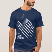 Blauwe Rijn "Amerikaanse vlag: Geboren in Mannen v T-shirt (Voorkant)