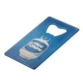 Blauwe Rijn Creditkaart Flessenopener (Achterkant Gekanteld)