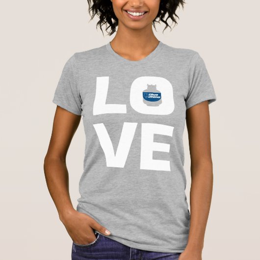 Blauwe Rijn "Liefde" Vrouwen T-shirt (Voorkant)