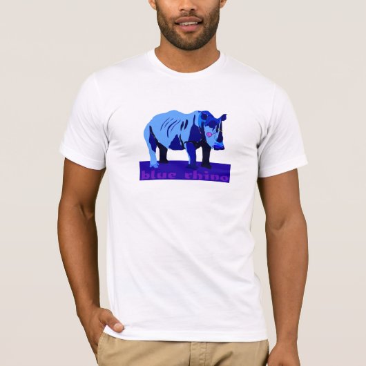 Blauwe Rijn met bril T-shirt (Voorkant)