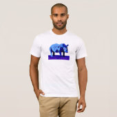 Blauwe Rijn met bril T-shirt (Voorkant volledig)
