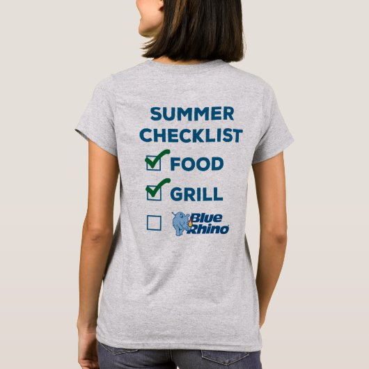 Blauwe Rijn "Summer Checklist" Vrouwen T-shirt (Achterkant)
