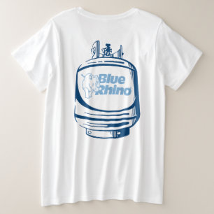 Blauwe Rijn "Tank" Grote Maat T-shirt