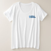 Blauwe Rijn "Tank" Grote Maat T-shirt (Design voorkant)