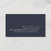 Blauwe rimpeling | Zwembad Care of Zwemmen QR Code Visitekaartje (Achterkant)