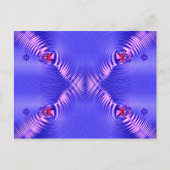 blauwe rimpels briefkaart (Voorkant)