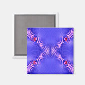 Blauwe rimpels magneet (Voorkant / Achterkant)