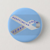 Blauwe ring ronde button 5,7 cm (Voorkant)