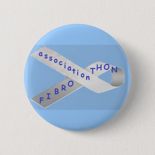 Blauwe ring ronde button 5,7 cm (Voorkant)