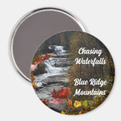 Blauwe ringbergen Triple Herfst NC Fotografisch Magneet (Voorkant / Achterkant)