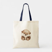 Blauwe Rivier Lieve Otter Tote Bag (Achterkant)