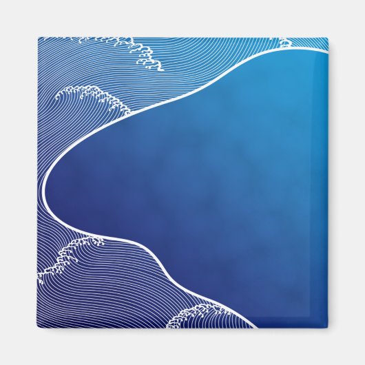 blauwe rivier magneet (Voorkant)